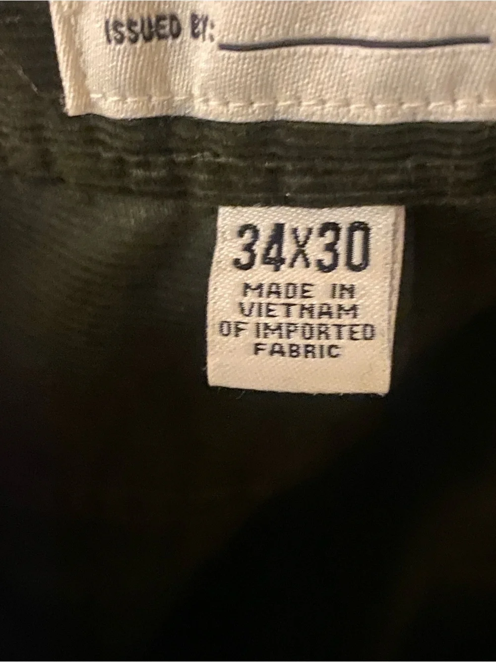 Todd Snyder Dark Green Corduroy Pants Men’s Size 34x30